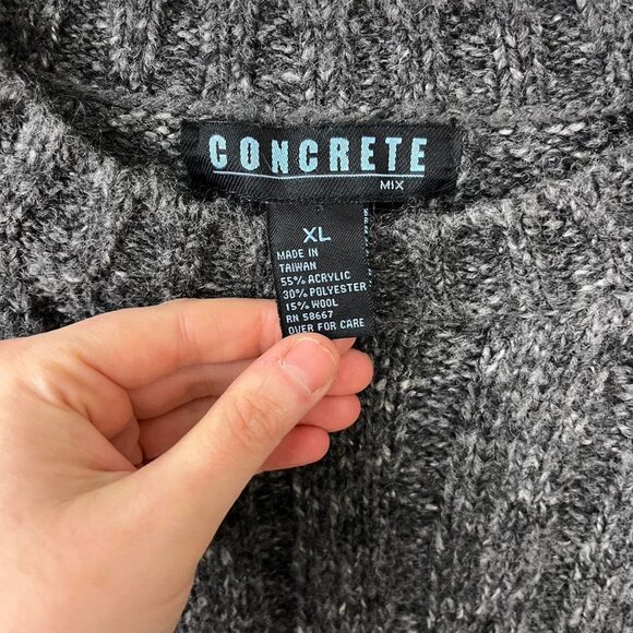 y2k striped indie skate grunge chunky wool knit sweater - Picture 7 of 8